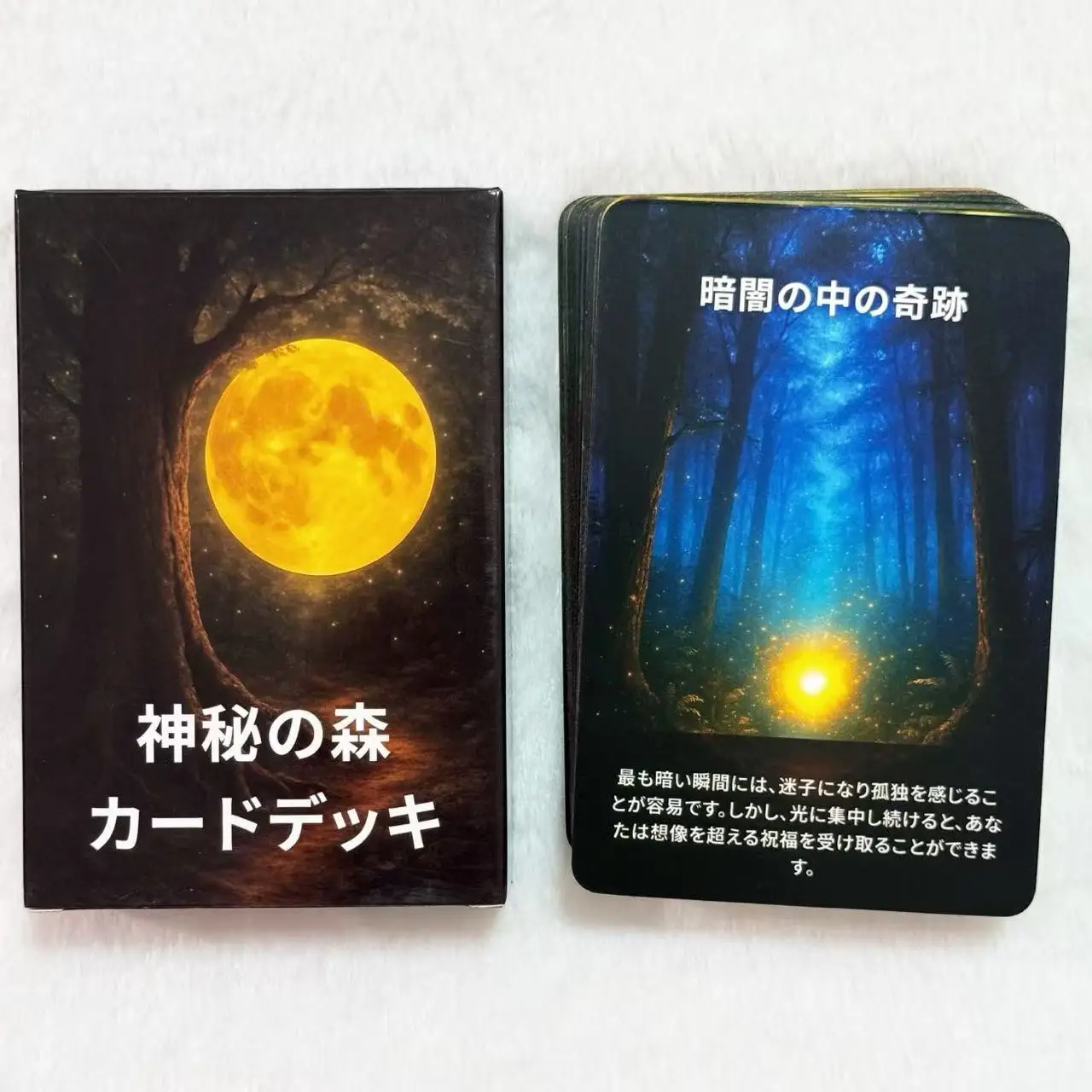 

Карты-оракулы из японского загадочного леса, колода духовного роста и медитации для самостоятельного освежения, 12x8 см, 48 карт, колода Таро