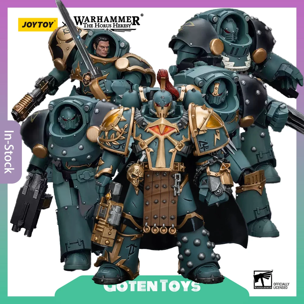 

JOYTOY Warhammer 30K Horus Heresy Sons of Horus Legion Praetor Power Fist 1/18PVC Action Figure Movable Joints Collectible Model