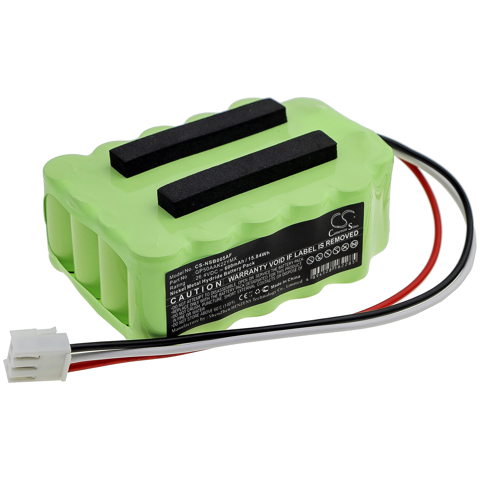 CS Replacement Battery for MANUSA SEBA05,0111360177,Control Unit PN:GP50AAK22YMX,NT050AAK22YMX-R 600mAh / 15.84Wh