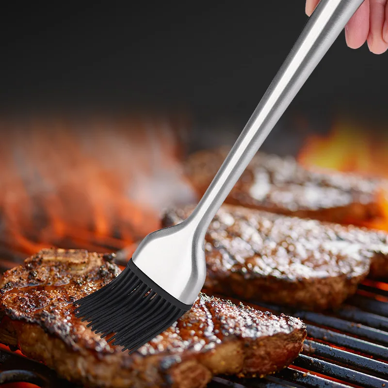 Image of Küche Öl Pinsel Silikon Pinsel BBQ Grill Öl Sauce Butter Backpinsel Grill Kochen Pinsel Küche BBQ Zubehör