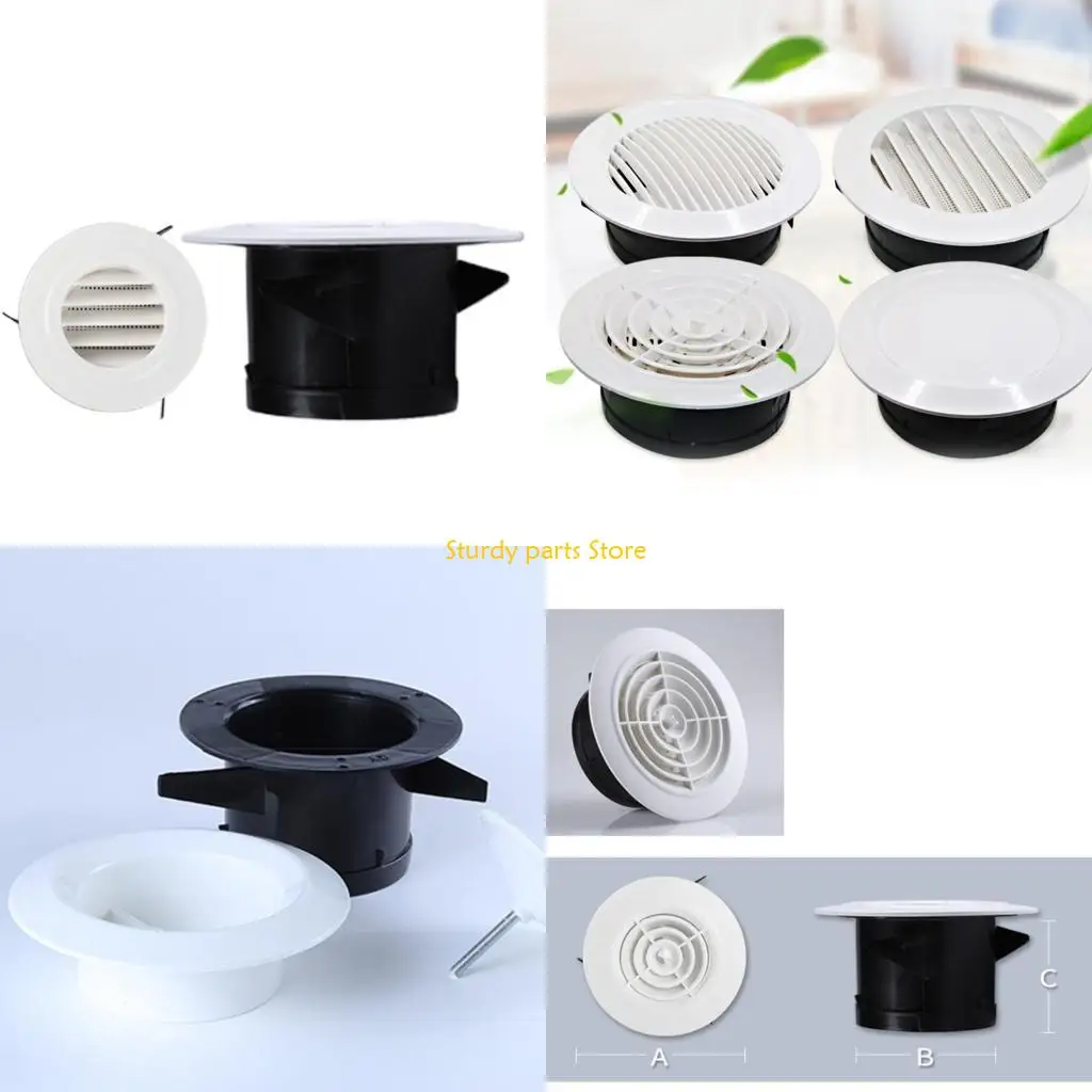 

97QC Air Vent Grille Louver Kitchen Bath Air Outlet for Fresh System Adjustable Ceili