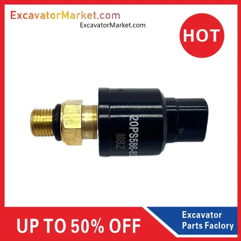 

Excavator Accessories for Hitachi Pressure Switch Hitachi Ex200-2/3 Black Pressure Switch Sensor - Solenoid Valve 20ps586-8d