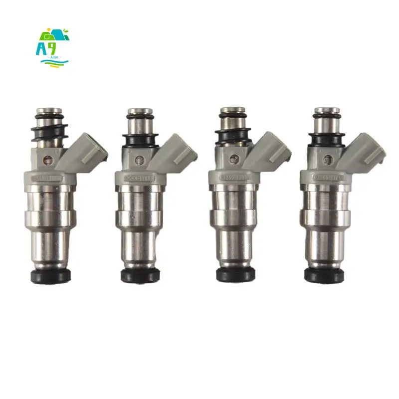 A09E-4Pcs 23250-11060 23209-11060 Fuel Injector For Toyota Starlet Glanza 4E-FTE 1.3 Turbo EP91