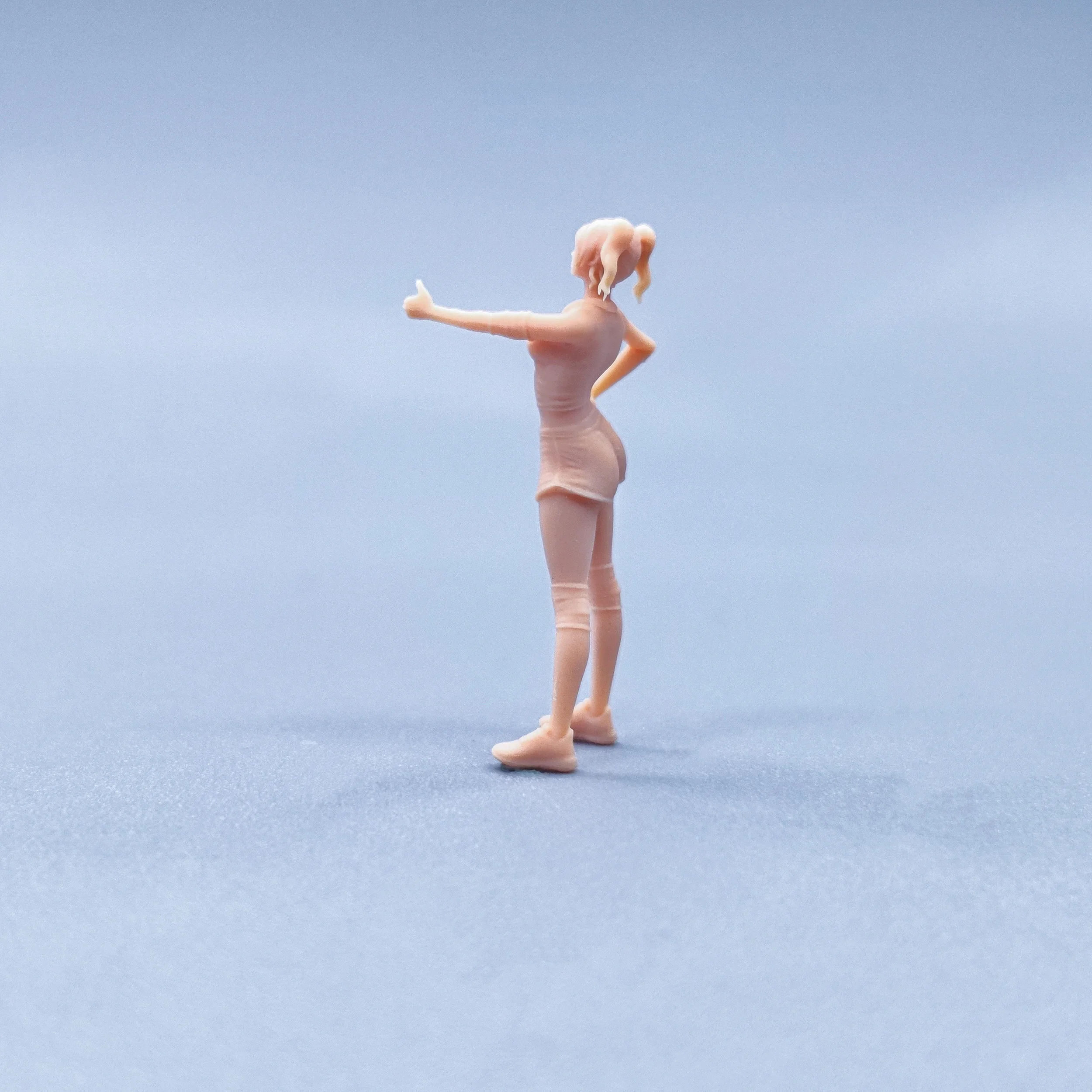 1/64 Beeldjes Schaalmodel Hars Lof Cheerleading Meisjes Ongekleurde Miniaturen Diorama handgeschilderde W417