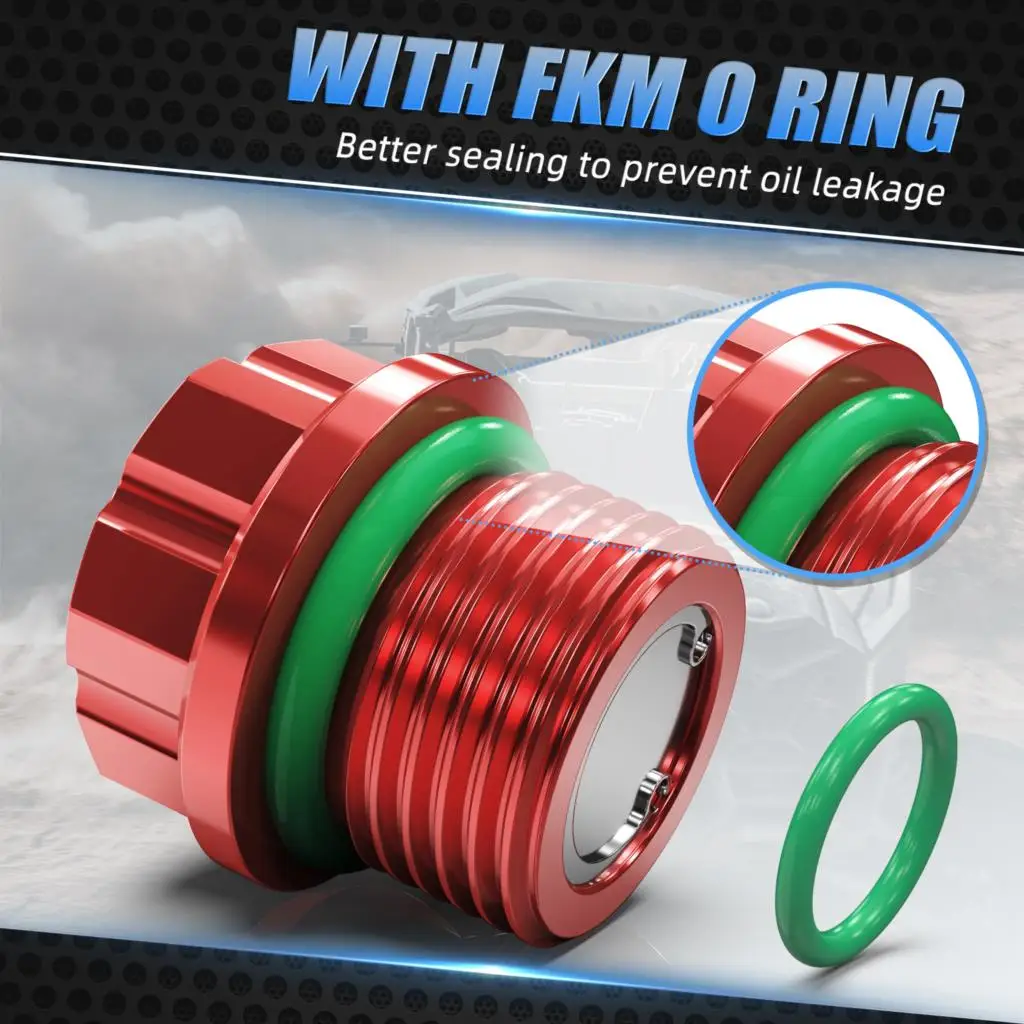 UTV X3 Front or Rear Differential Magnetic Oil Fill Plug M18X1.5 For CAN AM Defender Commander Outlander Ryker Maverick X3