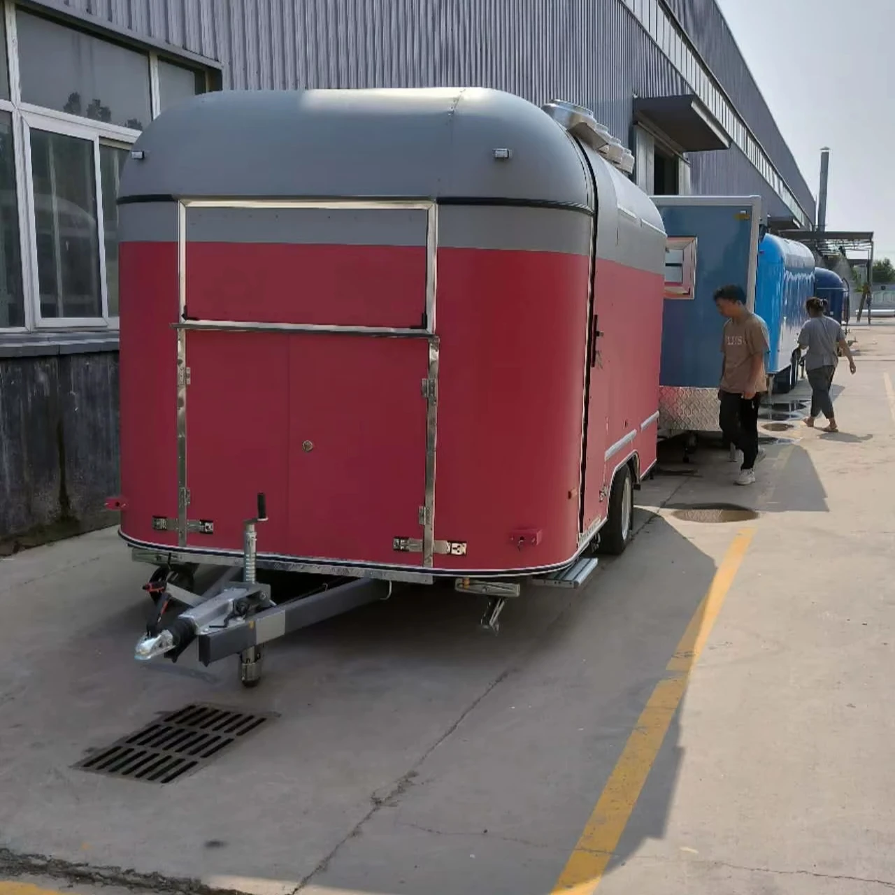 الفولاذ المقاوم للصدأ هوت دوج صغير القهوة الآيس كريم بيع عربة مطعم المحمول متجر سريع الغذاء مقطورة شاحنة للبيع