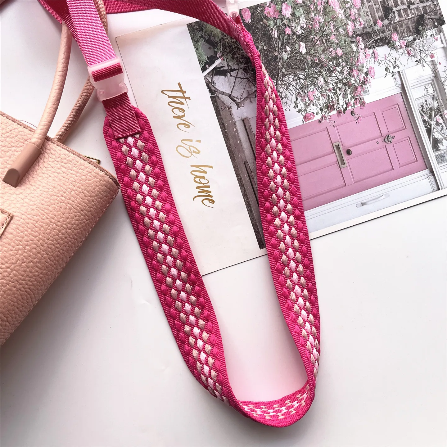 

Ремешок со съемной сумкой, комплект для тела, контрастные цвета, плечевой ремень, пластиковая пряжка, ремень для сумки, удлиненный садовый роскошный шнур-цепочка