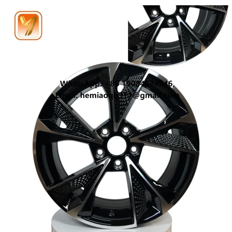 

For E39 Aluminum Alloy Multi Spoke Wheels 16 Inch 5x112 PCD Black Machine Face Sport Design