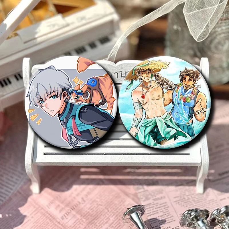 58mm Wuyang Mizuki O-OverwatchES Cute Game Icons Pins Cartoon Character Enamel Brooch Backpack Clothing Badge Accessories Gifts
