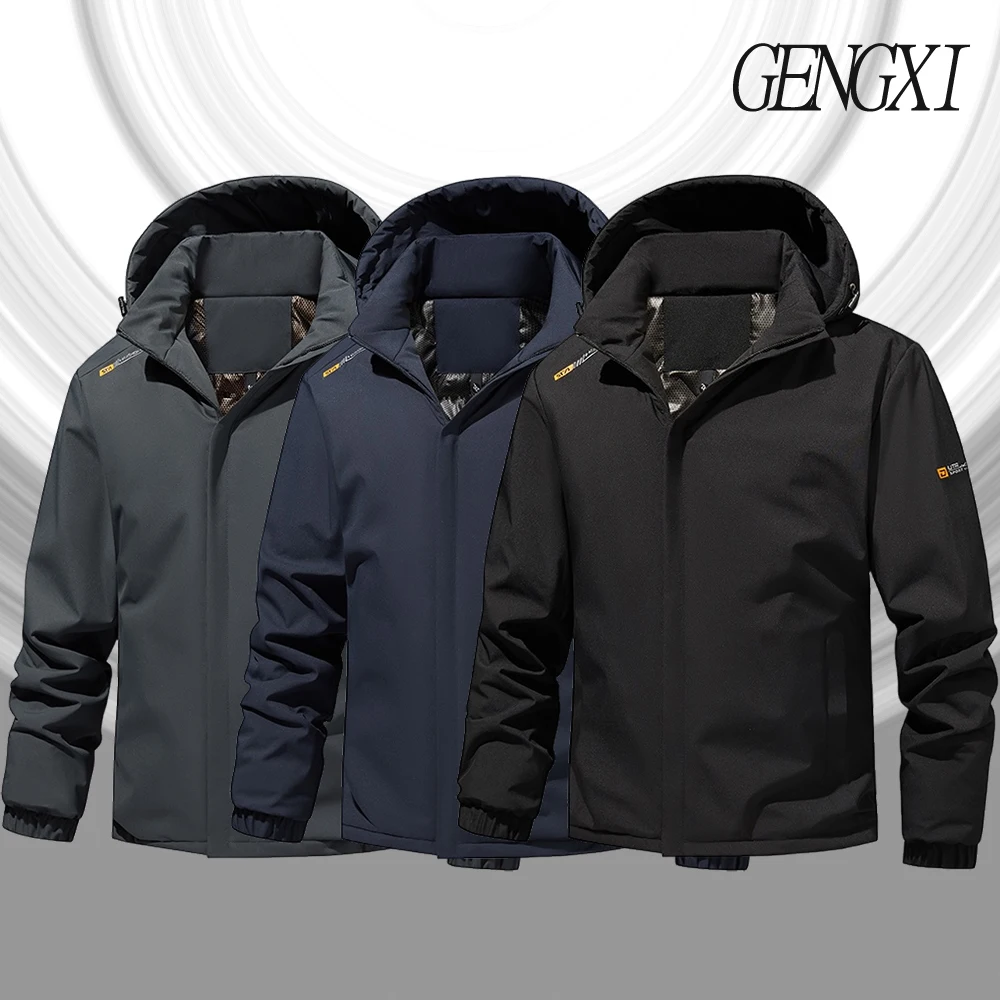 

XL-8XL Зимняя новая графеновая теплая куртка, уличная ветрозащитная повседневная водонепроницаемая куртка на хлопковой подкладке, модная морозостойкая куртка