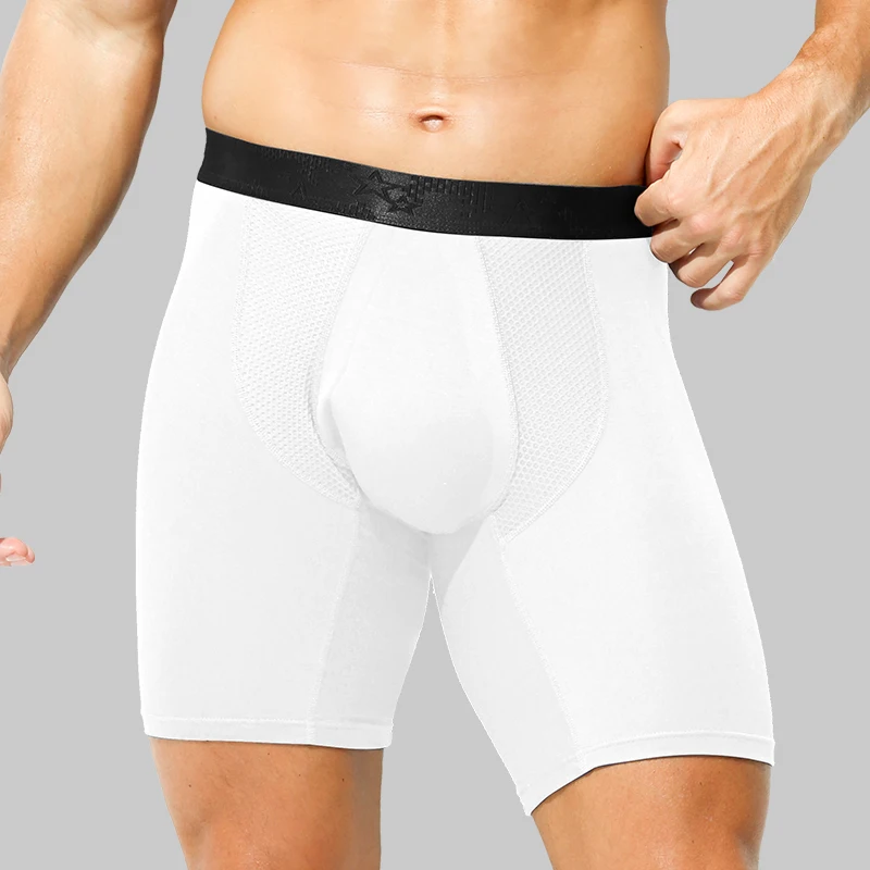 2PCS Men's bullet - separation anti - chafing underwear, men's boxer shorts, breathable underpants,