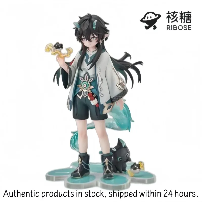 

【In Stock Original 】RIBOSE RISE UP Honkai: Star Rail Figuras de la serie Tiny Cat Danheng·Drinking The Moon Ver.Toys Gifts