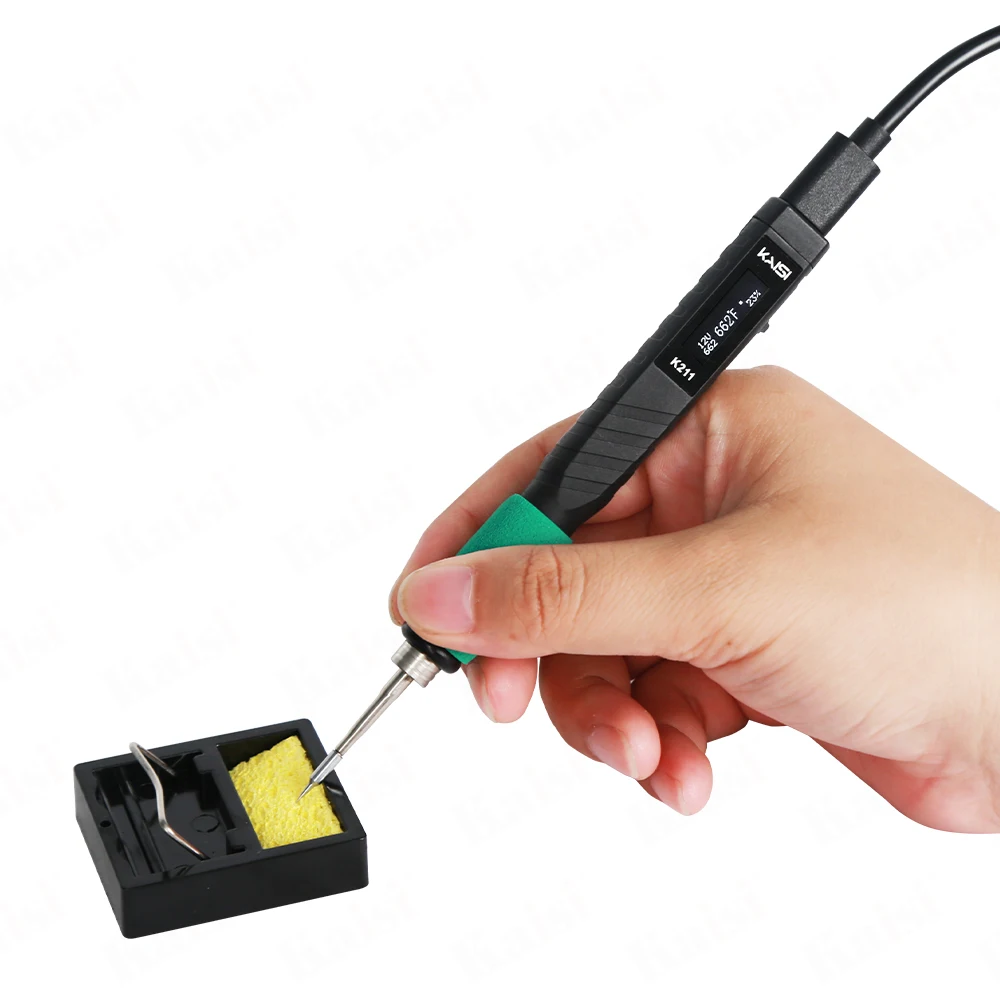 CN 75W Professional Soldering Iron Precise Temperature Control Mode for Electronics Repair DIY Projects Beginners Experts