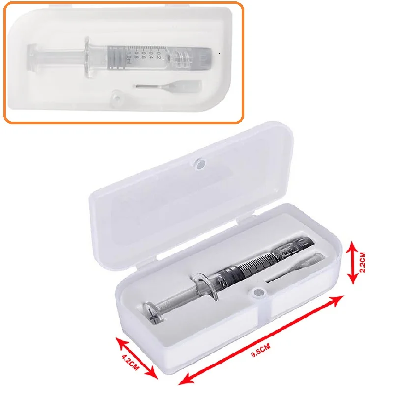 1ml Glass Syringe Borosilicate Glass Prefillable Syringe Optional Capacity Heat-resistant Reusable Borosilicate Glass