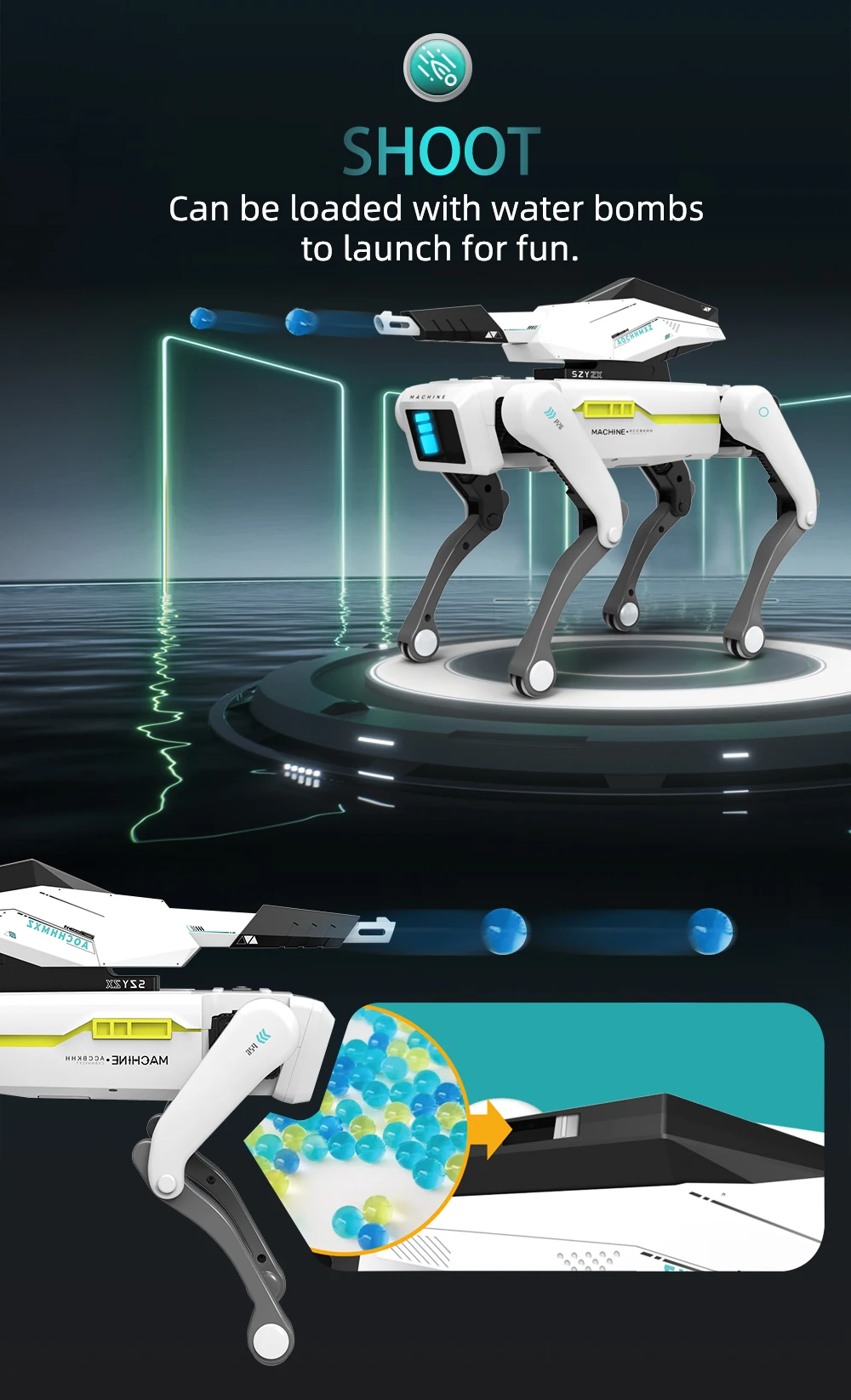 Chien robot intelligent programmable