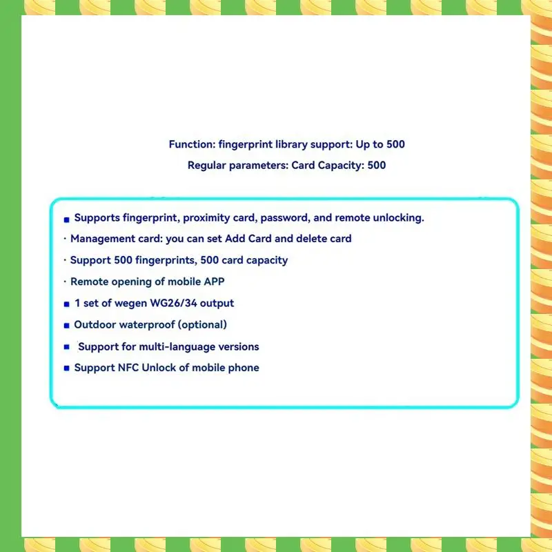 

AB53 Tuya RFID-система контроля доступа по отпечатку пальца, умный дверной замок, электронное устройство открывания ворот, домашняя цифровая клавиатура, биометрическая