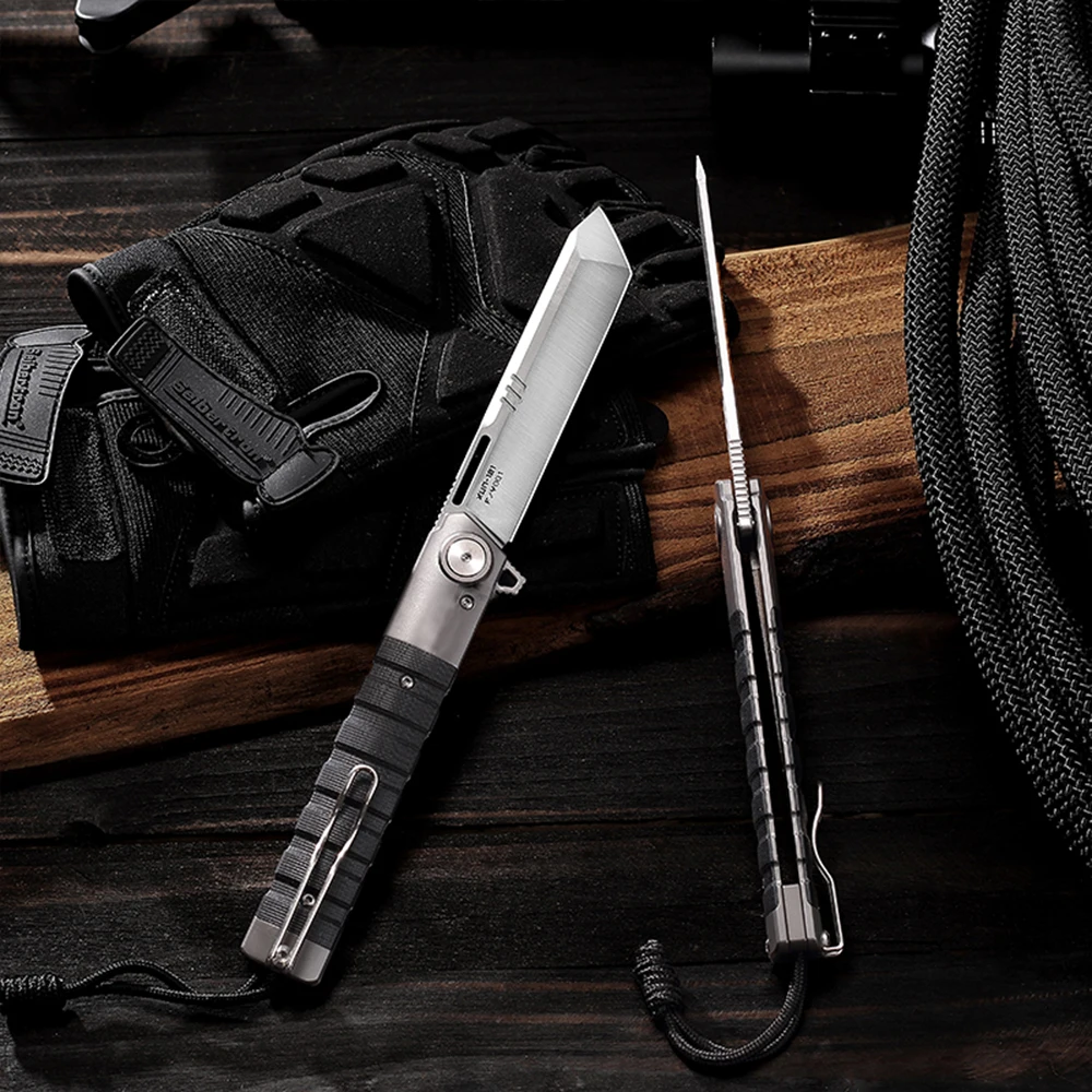 SHOOZIZ Складной карманный нож для мужчин, нож Flipper EDC, тактические ножи с зажимом, сталь 3,74 дюйма 14C28N, инструмент для кемпинга на открытом воздухе G10