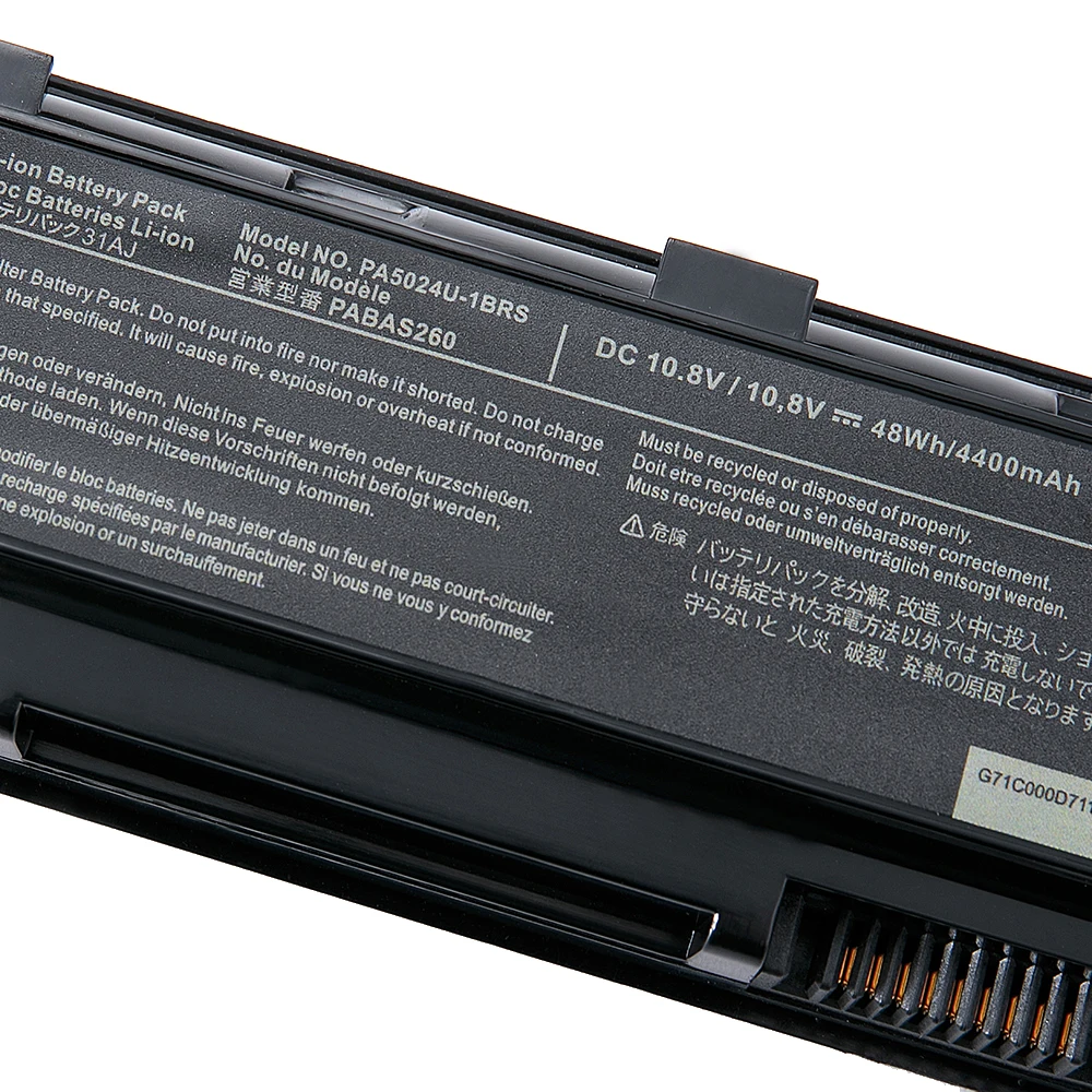 Keyuan PA5024U-1BRS battery for Toshiba Satellite C800 C850 C870 L800 L830 L840 L850 L870 PA5025U Long Lasting Laptop