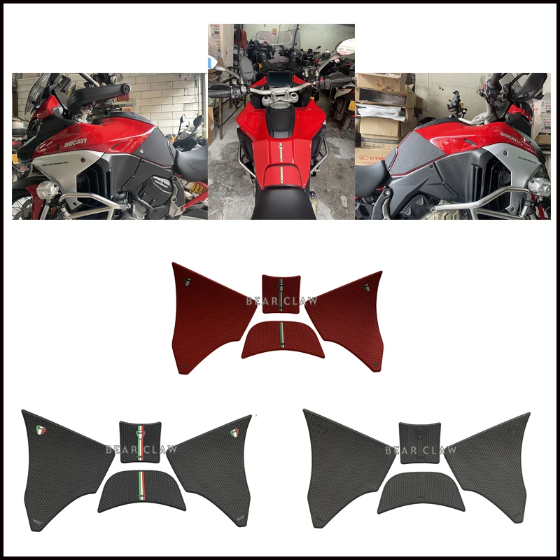 For Ducati Multistrada V4 fuel tank paste speed anti slip paste side paste Motorcycle Tank Traction Side Pad 2023 NEW