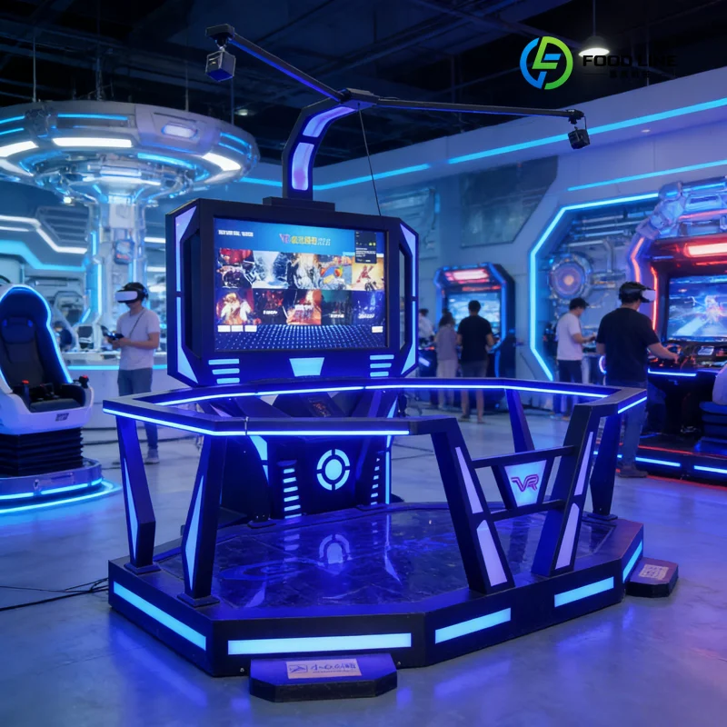 FL Wholesale VR Virtual Reality Walking Platform Unlimited Space 9D Interactive Entertainment Cinema Customized