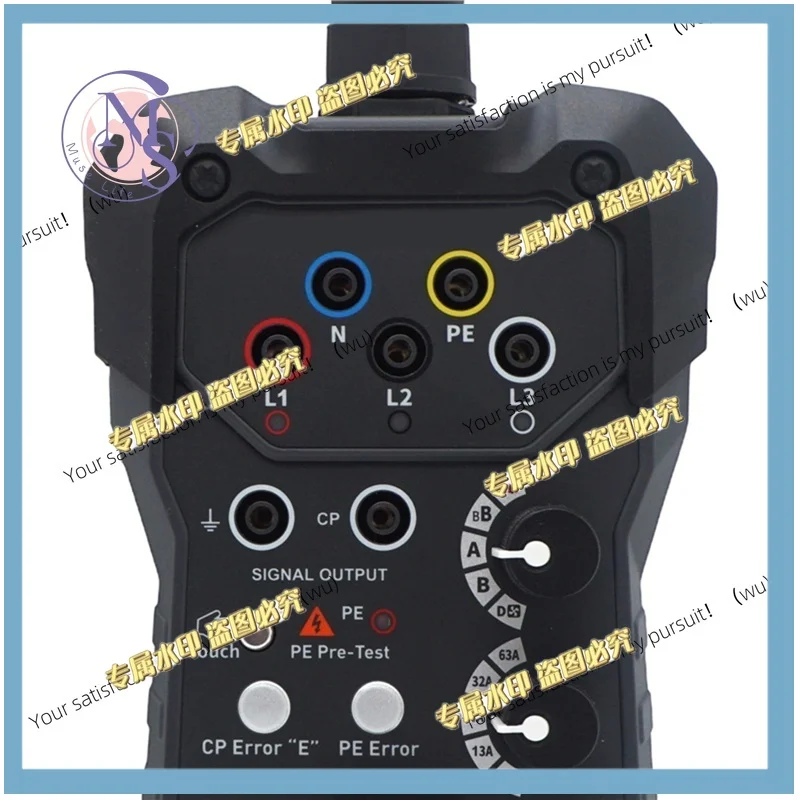 63A EVSE tester adapter, suitable for electric vehicle charging station testing, compatible with multimeters and oscilloscopes