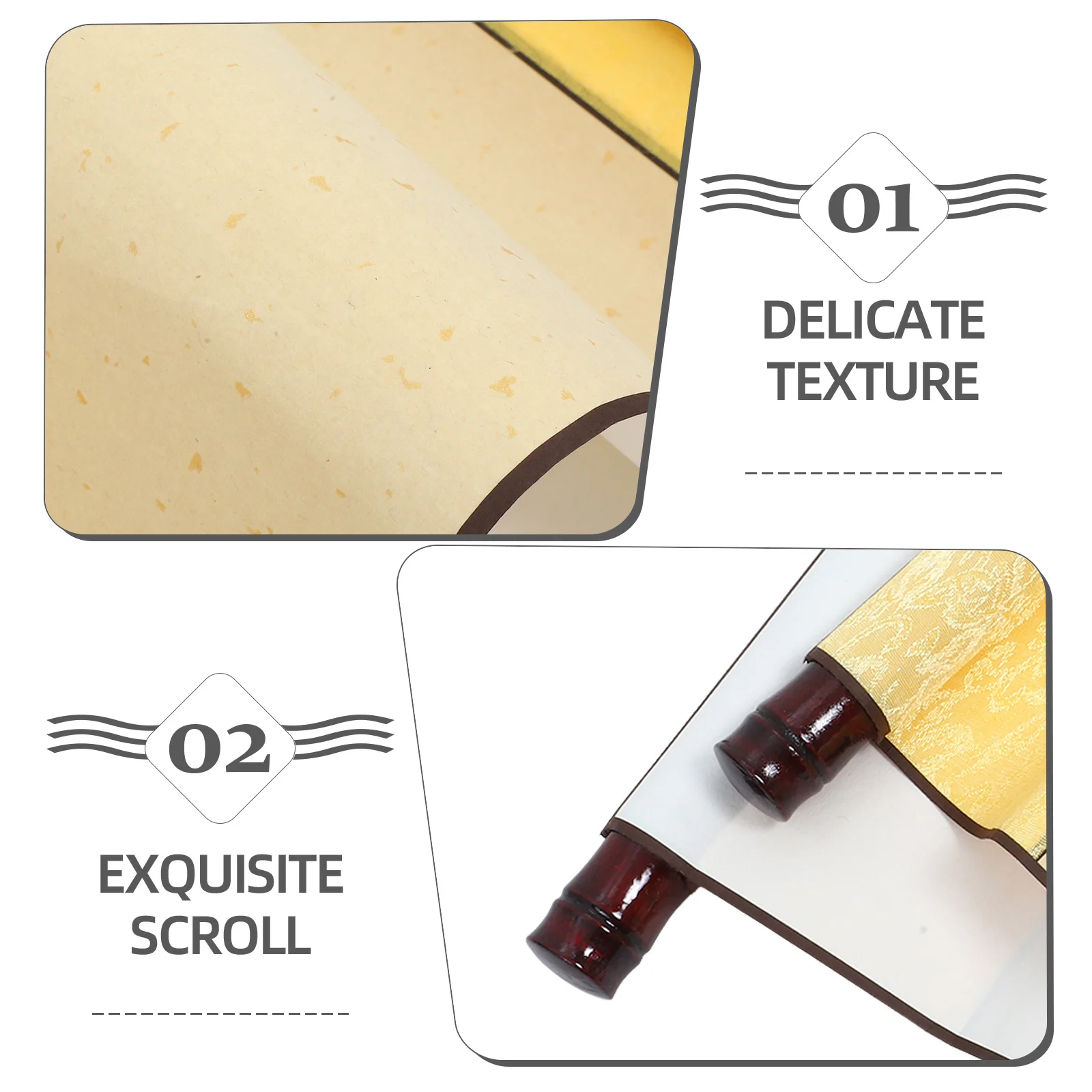 1 مجموعة اللوحة الصينية ورقة الخط التمرير التمرير فارغة لكتابة اللوحة ومخطوطات ديكور المنزل