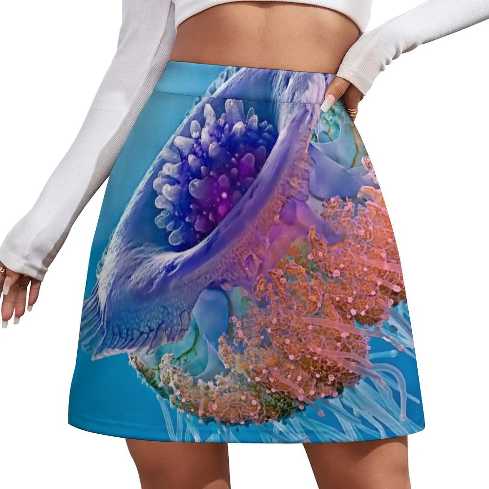 

Crown Jellyfish Mini Skirt night club women Skirt shorts fashion korean clothing women clothes