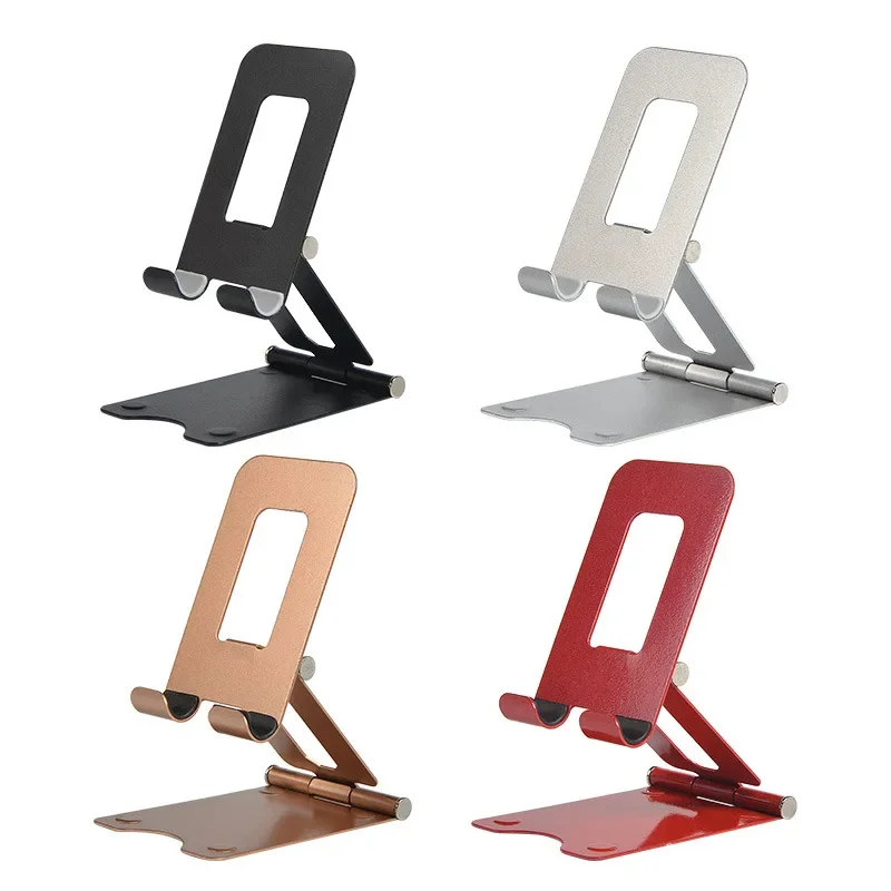 Support de bureau en métal pliable pour téléphone portable, Support extensible pour IPhone IPad, supports réglables