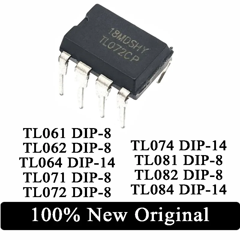 

10 Stück 100% neu tl072cn tl072 tl072c tl072cp tl061 tl062 tl064 tl074 tl081 tl082 tl084 cp cn dip14 dip8 ic chip auf Lager