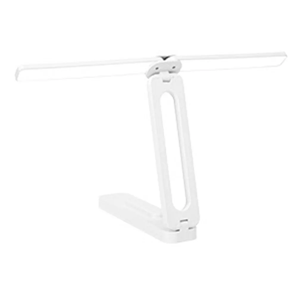 Double Head Folding Desk Lamp Eye Protection LED Reading Light Rechargeable USB Table Lamp Bedroom Nightlight Table Lamps