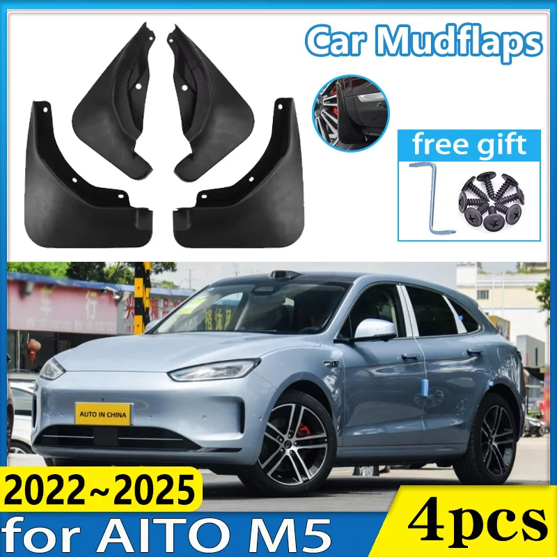 

Car Front Wheel Fender for AITO M5 2022 2023 2024 2025 Seres 5 Mudflaps Mudguards Anti-splash Mud Flaps Guards Auto Accessories