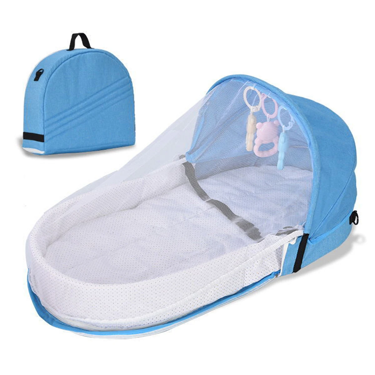 Baby portable foldable bed, cot, newborn, darling isolation, bionic for travel