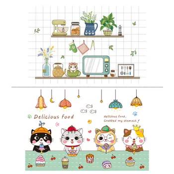 Kuchyňská samolepka odolná proti vysokým teplotám, olejům, ohnivzdorná, vodotěsná, samolepicí tapeta, zesílené samolepky na zeď, jídelní potřeby 8 nejlepší prodej samolepky odolné proti kuchyňskému oleji - №7