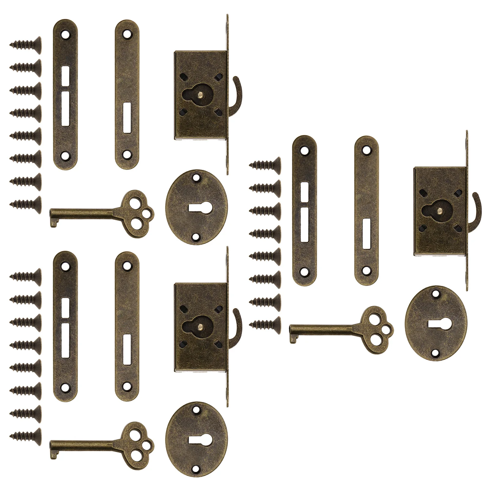 Antique Cabinet Lock Cabinet Lock Self-installation Zinc Alloy Material Elegant Design Office Security Jewelry Box Lock
