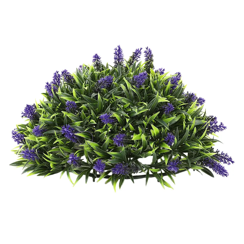 

Simulated Lavender Hanging Balls 25cm Artificial Grass Plants Decorative Topiary Outdoor PVC Ornamental Faux Greenery