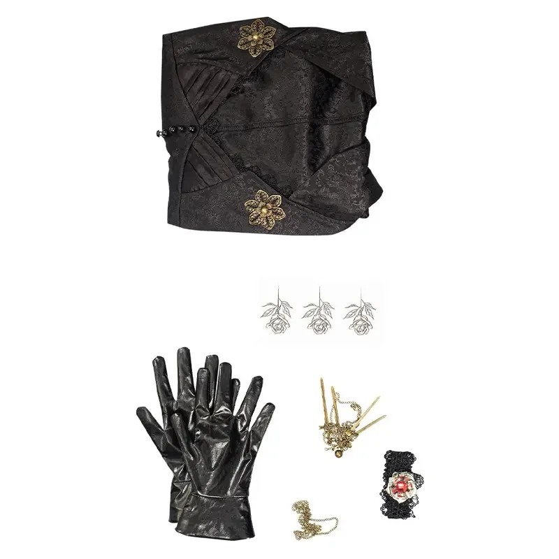 Disfraz de Fantasía RGD4 Resident Village Cosplay Evil Moth Bela Lady Dimitrescu para Mujer, Vestido Femenino para Halloween, Car DP[7/