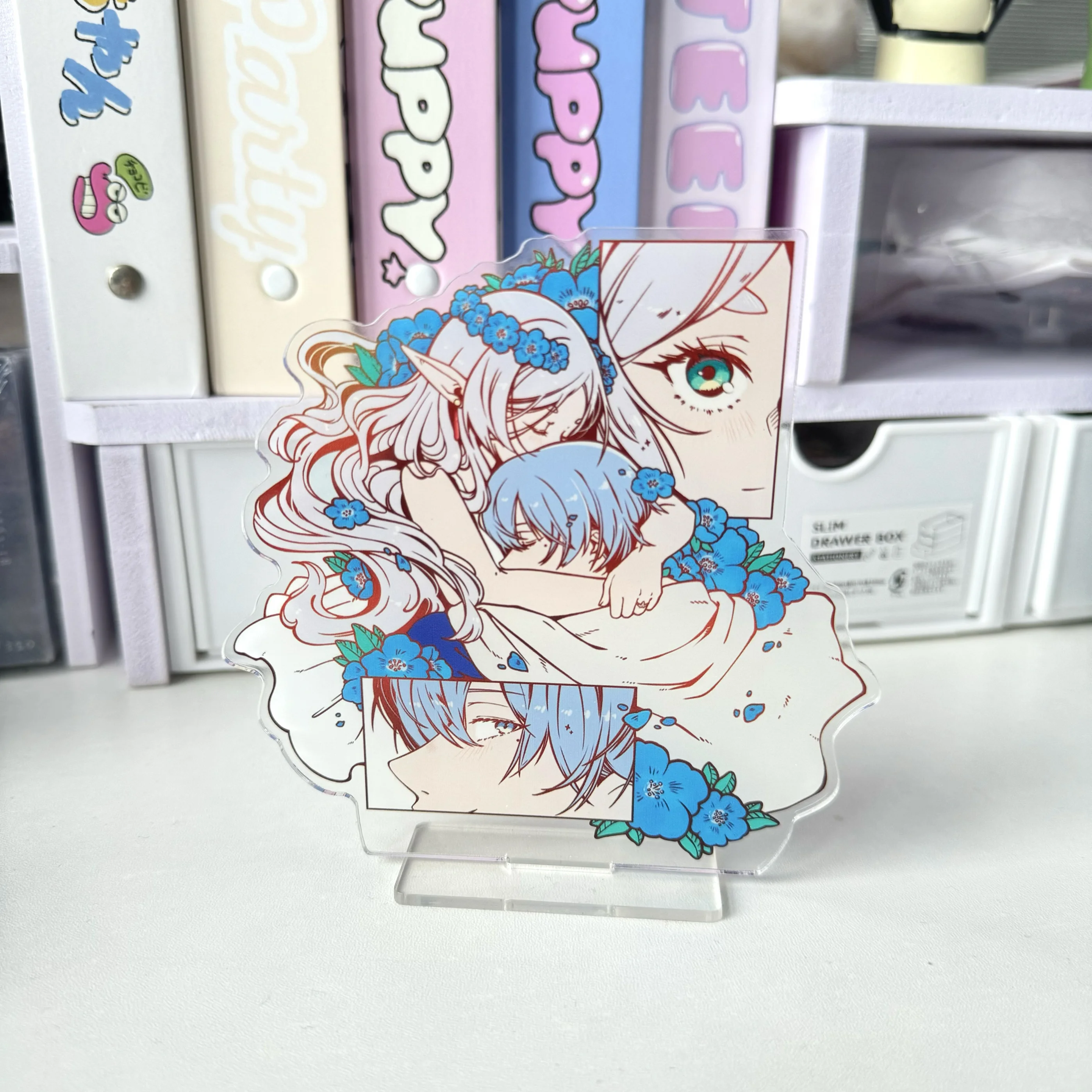 

Frieren: Beyond Journey's End Character Set - Himmel Acrylic Stand + Keychain (Doujin Desktop Decor)