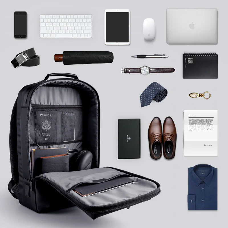 KINGSONS 15.6-Inch Laptop Backpack 45*29*18 Business Outdoor Waterproof Practical Men's Backpack