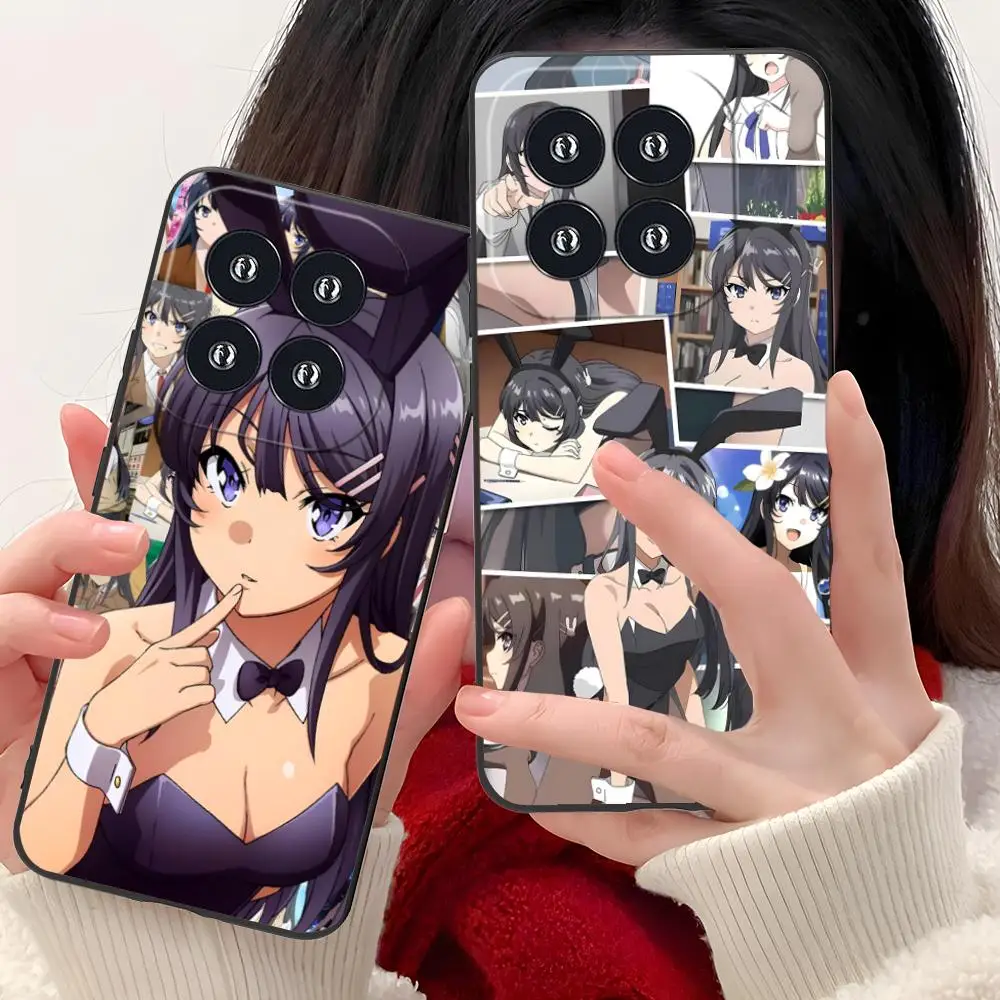 

Чехол для мобильного телефона Anime Mai Sakurajima для Xiaomi 15 14 13 12 Mi 11 T Ultra Lite Pro S X 5G, цветной защитный чехол, роскошный красивый