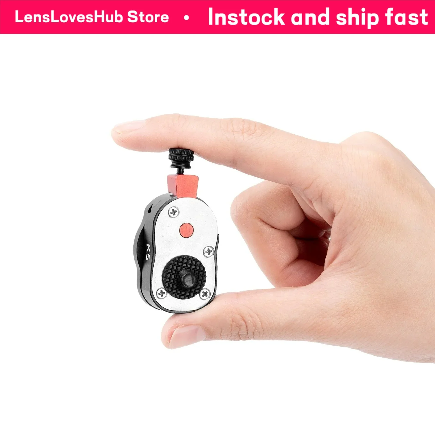 

FOMITO Mini Quick Release Plate Camera Cage Mount Adapter With 1/4 Screw for Cameras Video Monitor Magic Arm Flash Bracket