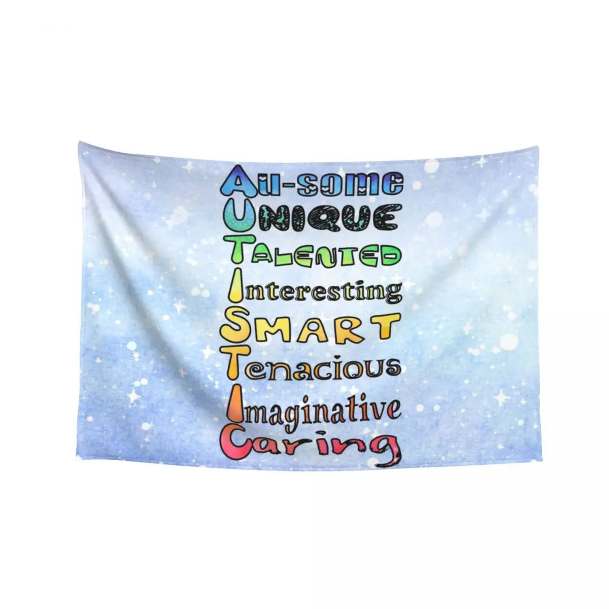 

A.U.T.I.S.T.I.C Tapestry Decorative Wall Room Decorations Aesthetic Christmas Decoration Tapestry
