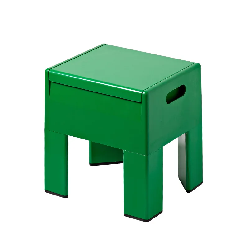 

Household entrance storage multi-functional shoe changing stool