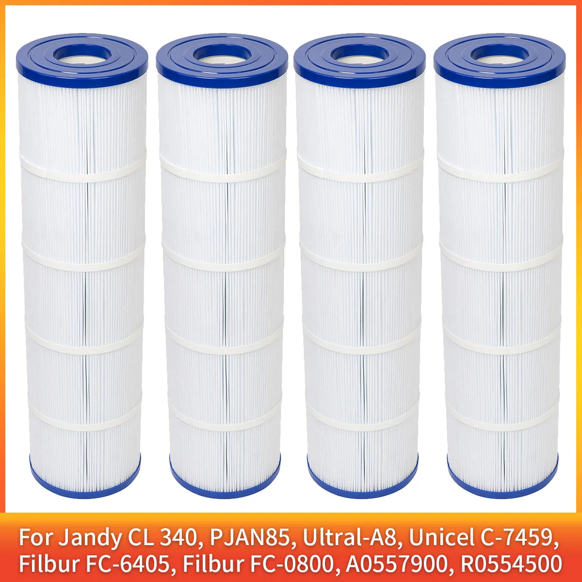 Cartucho de Filtro C-7459 para Jandy CL 340, PJAN85, Ultral-A8, Unicel C-7459, Filbur FC-6405, Filbur FC-0800, A0557900, R0554500