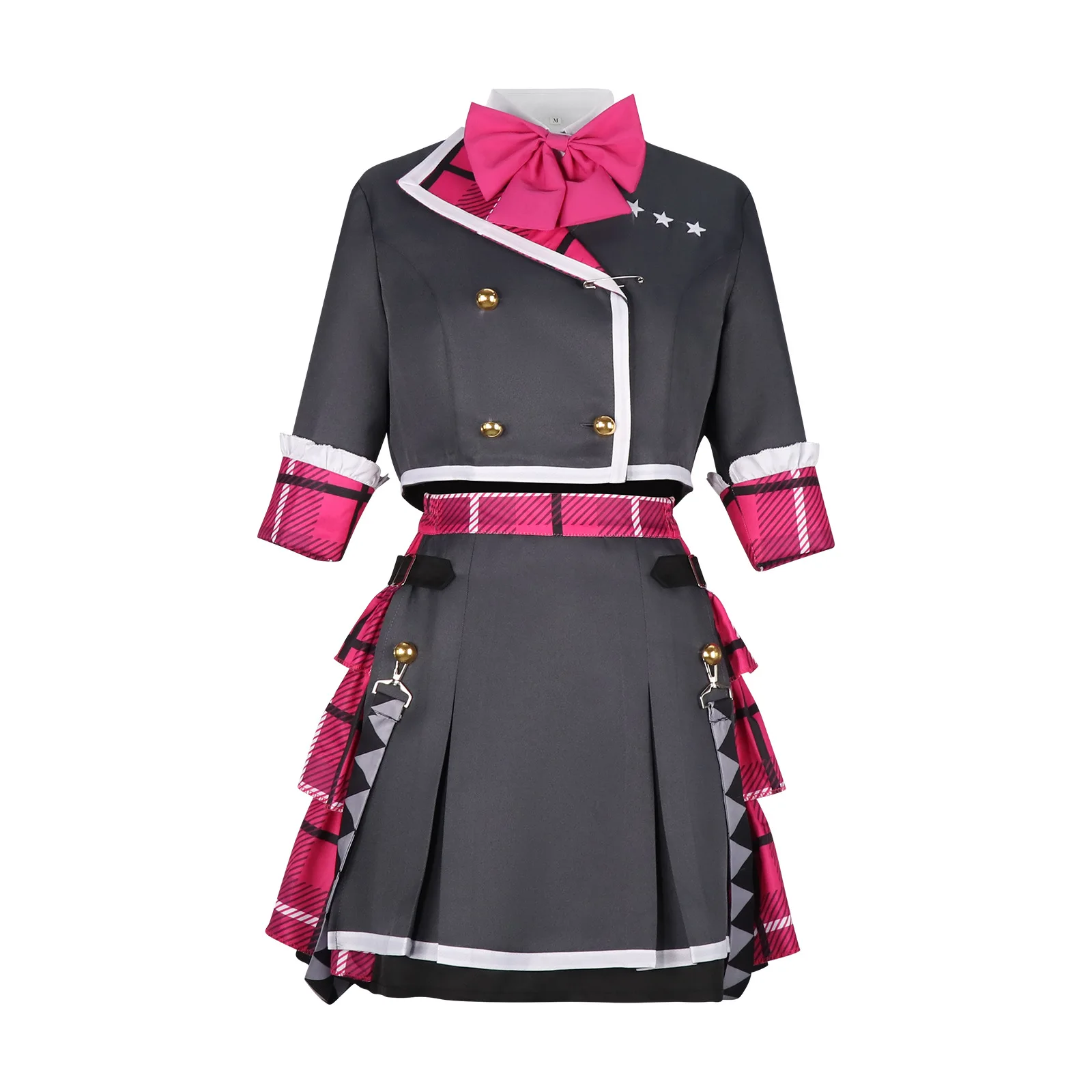 

Grey checkered uniform cosplay 2D anime costume character costume performance costume