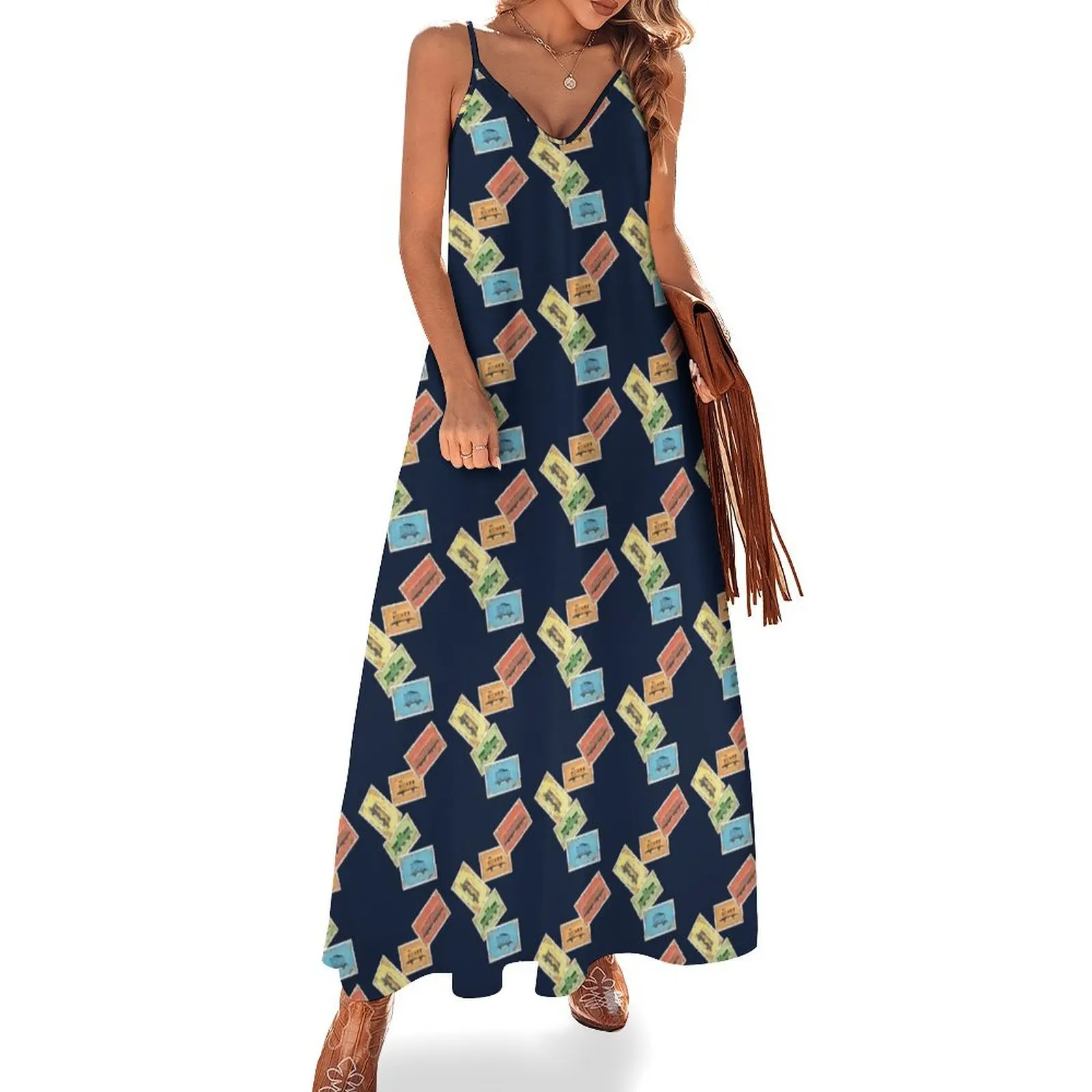 Ticket to adventure Sleeveless Dress birthday dresses for women ladies dresses for special occasions