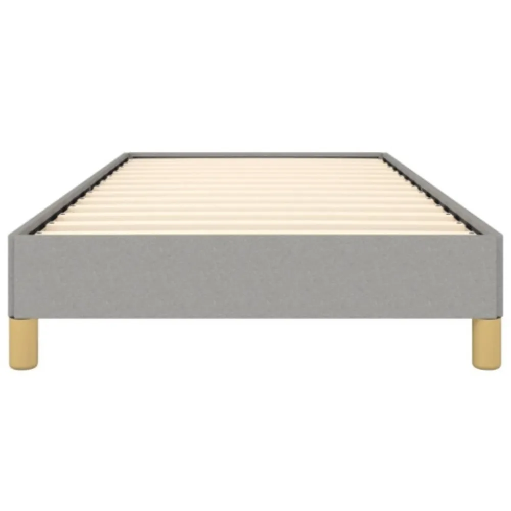 Light Grey Twin tecido cama Frame, 100x190 cm