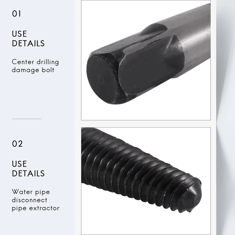 A27R-7 20 มม.1/2 Dn15 ท่อเสียหายสกรูหัก EXTRACTOR เจาะ Bits Easy OUT Remover Center เจาะเสียสลักเกลียว