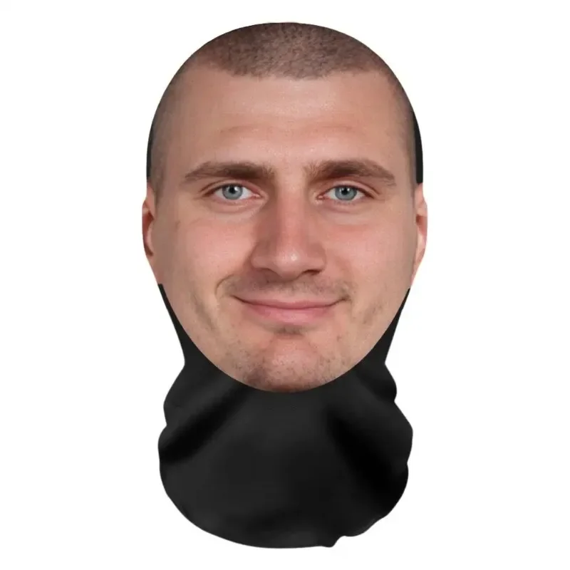 2個/面白い3Dプリントフルフェイスマスク - ロールプレイコスチューム＆コスプレ小道具（ハロウィン、パーティー、ギャグギフト用）- バラクラバヘッドドレス