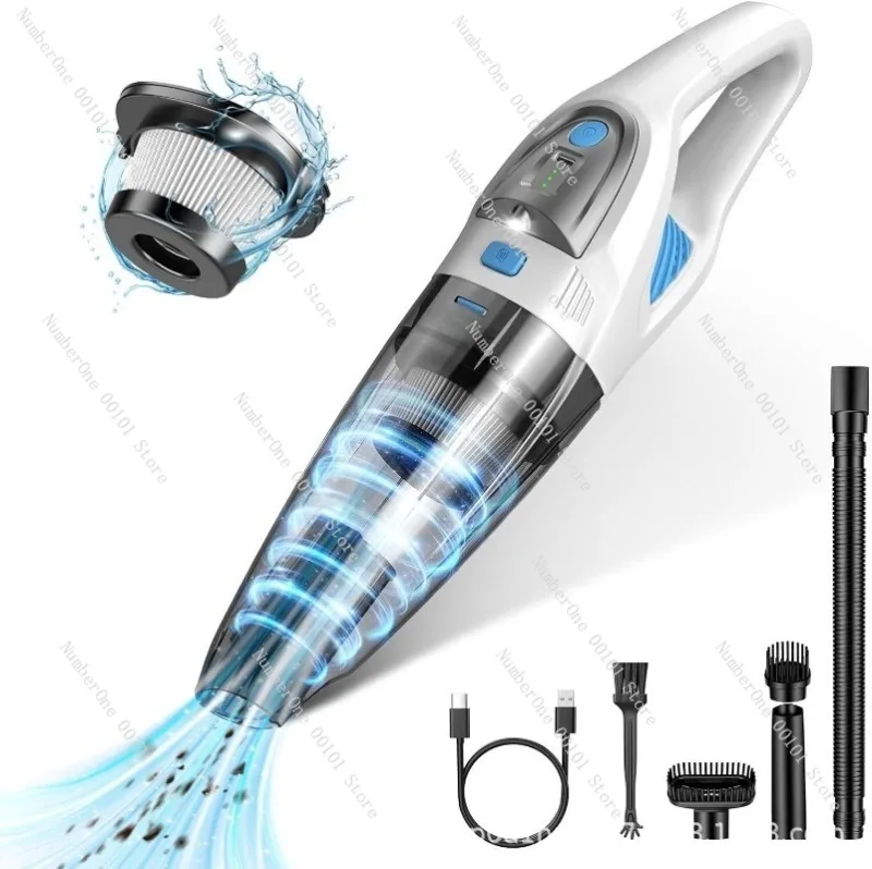 2026 Mini Car Vacuum Cleaner Wireless Portable High Suction Handheld Auto Home Dual Use Rechargeable Cleaning Device Compact