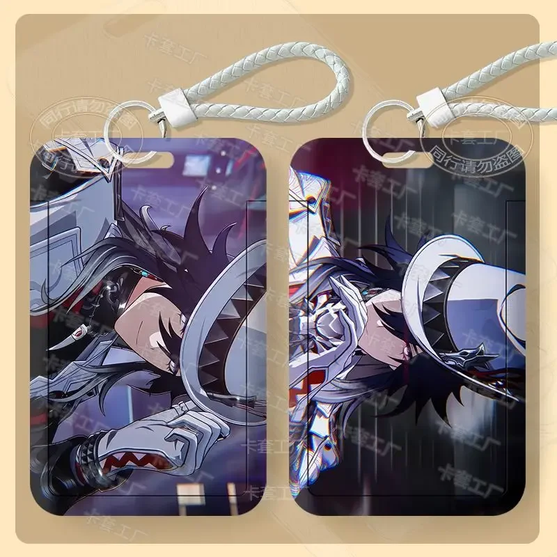 Honkai:Star Rail Galaxy Ranger Ashveil Illustration Business Retractable Credit Card Holder Bank ID Holders Bus Card Cover Cases